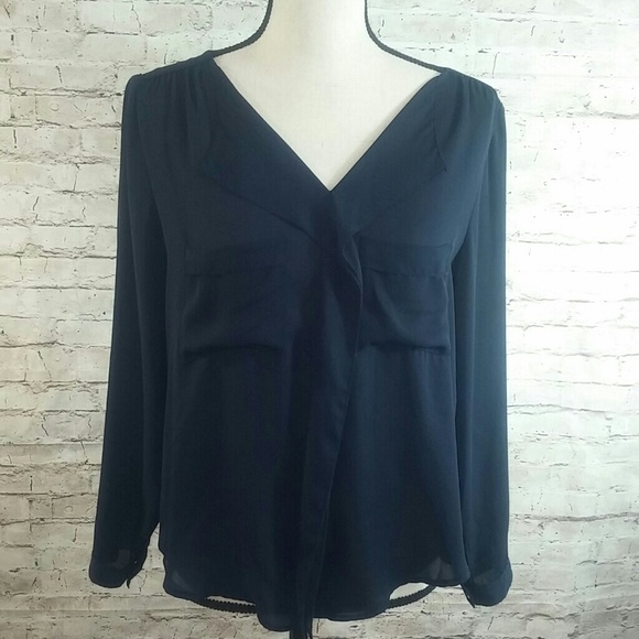 Zara Basic Tops - Zara Popover Blouse Trendy Romantic Chic Top Shirt